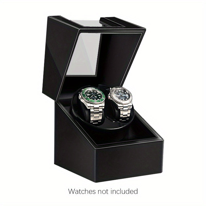 1 Piece Double Slot Watch Winder with Silent Motor for Men's and Women's Automatic Watches, USB Powered, Perfect Gift Choice