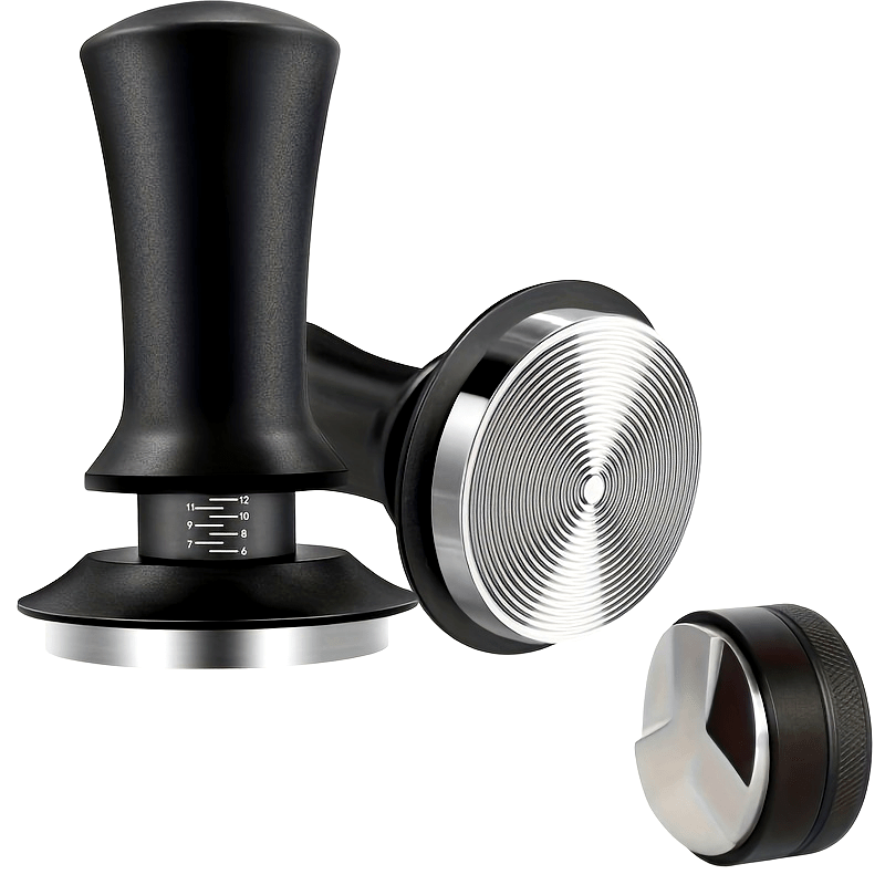 This high-quality Stainless Steel Espresso Tamper is designed for precision, with adjustable depth and a calibration spring to ensure the perfect tamping every time. Ideal for both professional baristas and home use.