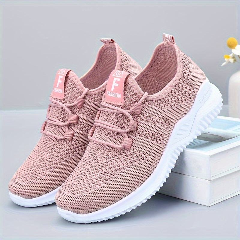 One pair of lightweight, breathable women's sports shoes suitable for vacations.