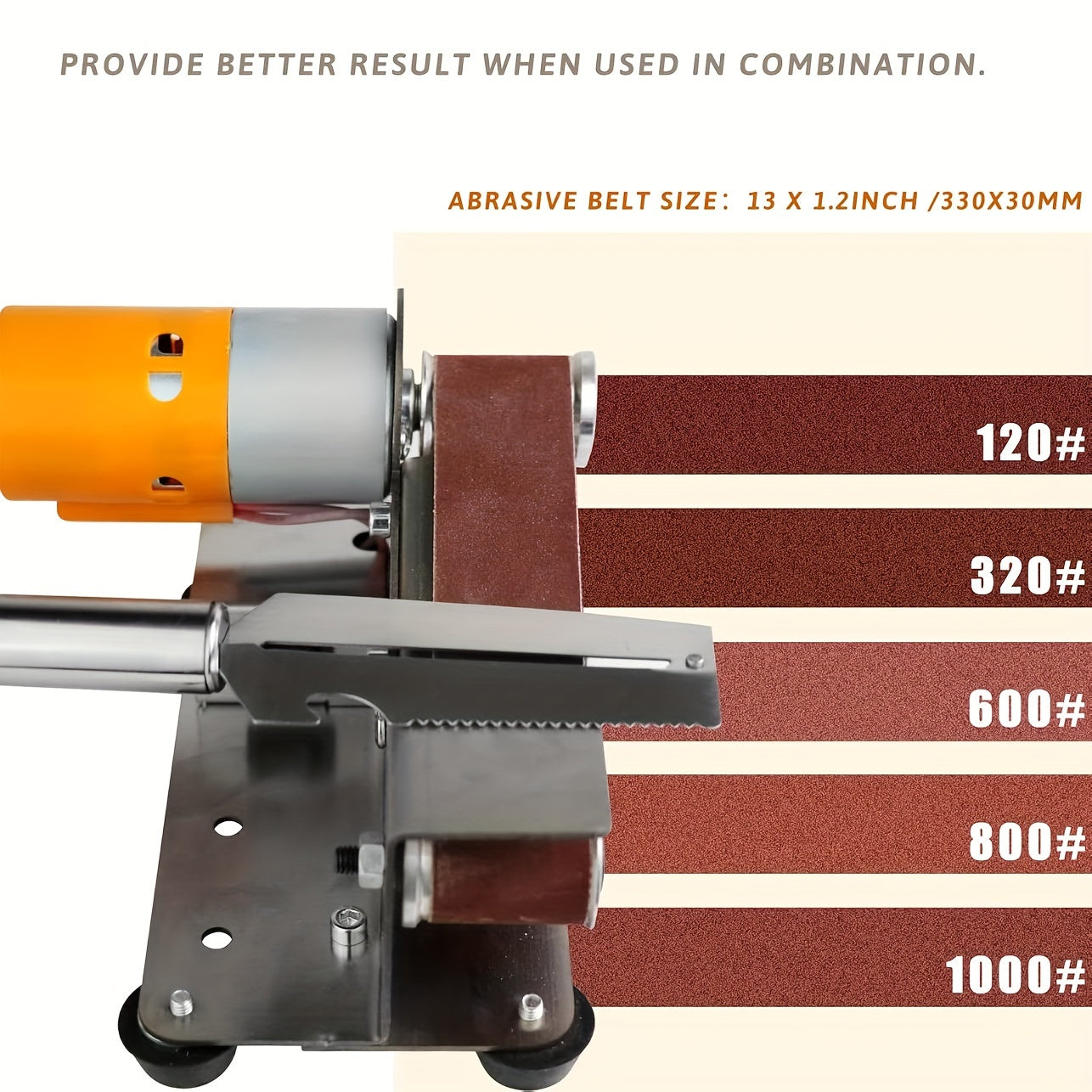 Electric sharpener with 7 speeds for crafting, hunting, and kitchen knives, as well as woodworking and crafts.