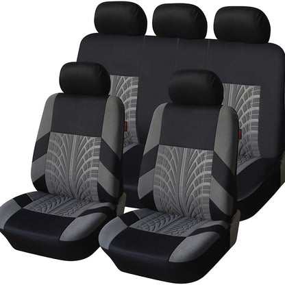 5 Seats Car Seat Covers, Breathable Polyester Split Automotive Front Rear Seat Cushion Covers, Universal for Cars, Trucks, SUVs