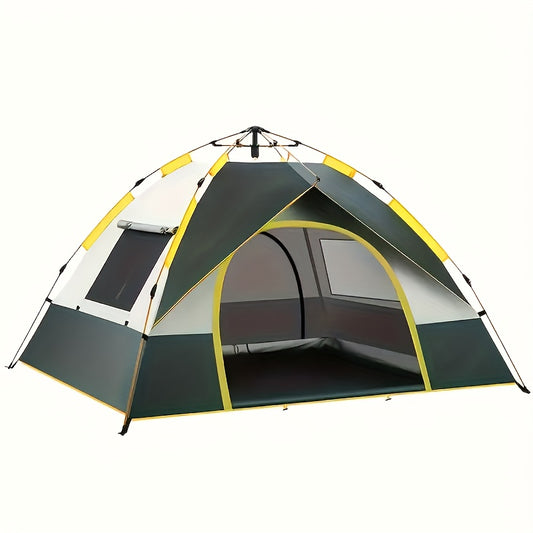 Quick-Open Automatic Tent - UV Protection, Waterproof & Mosquito-Proof, Fits 6 People - Ideal for Camping, Beach, Park