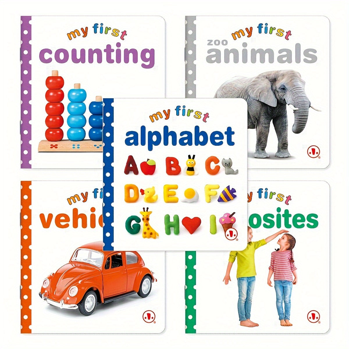 1 set of 10 children's books for learning object recognition in English featuring apple covers