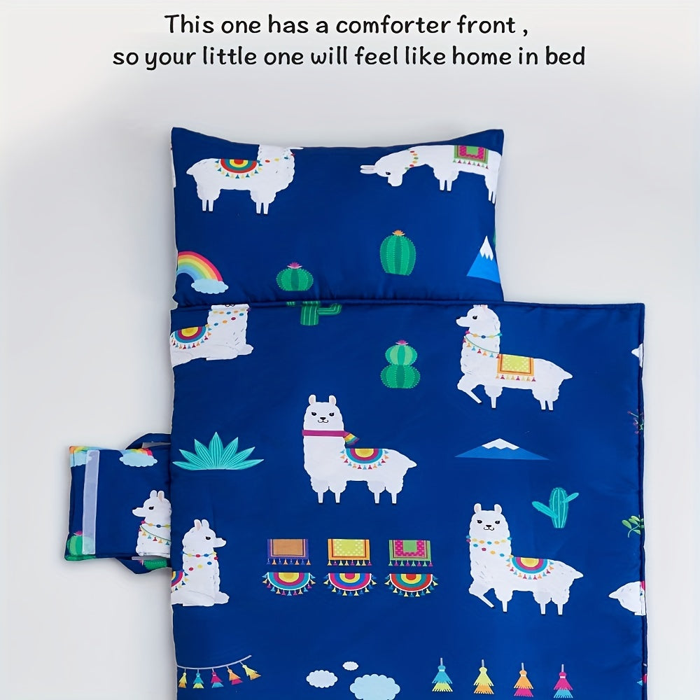 BEEWEED Soft Microfiber Nap Mat is ideal for children aged 3-6, making it a great portable travel sleeping pad with a removable pillow and carry handle. Perfect for preschool daycare, this blue nap mat is perfect for Christmas and Thanksgiving.