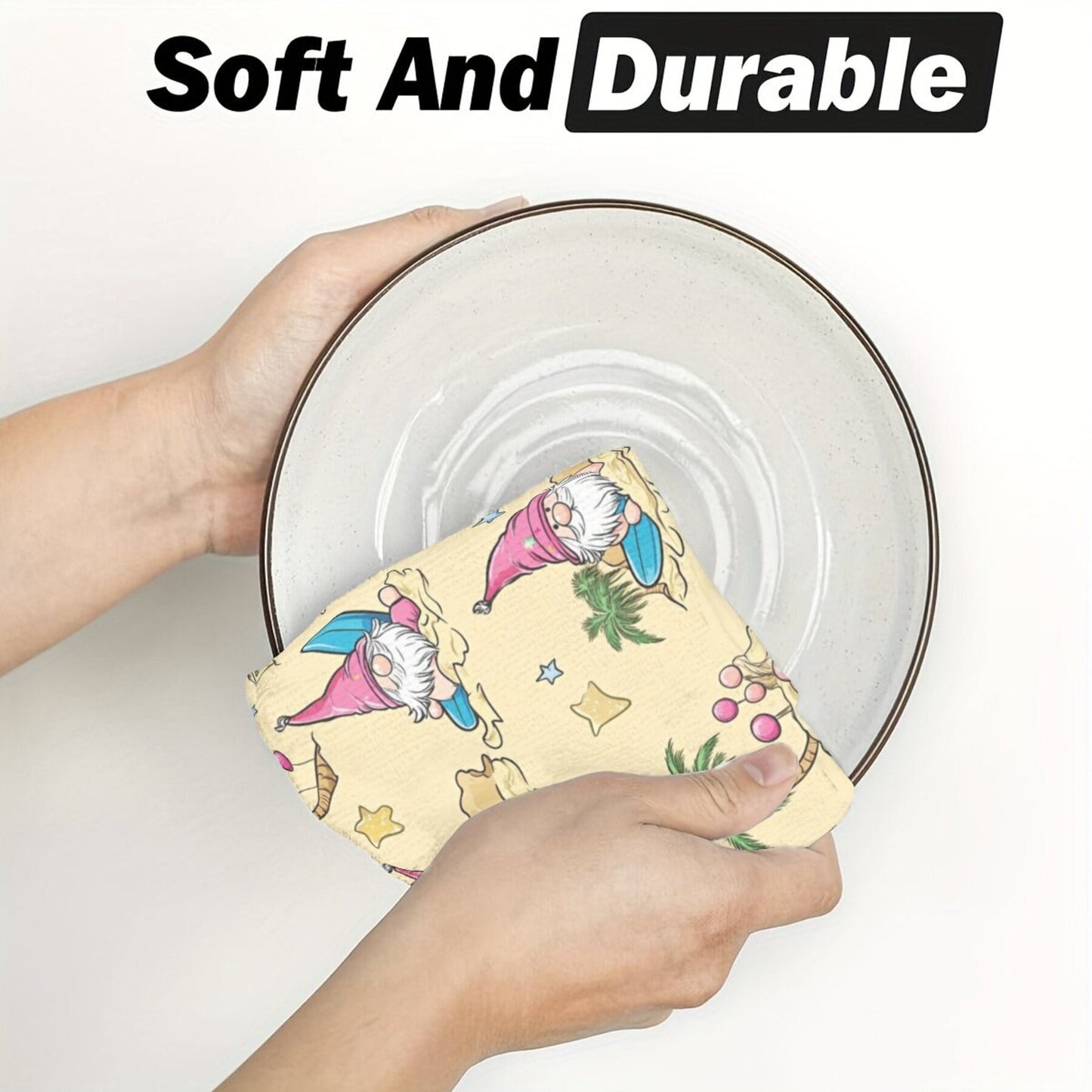 Two pieces of scouring pad dish cloths