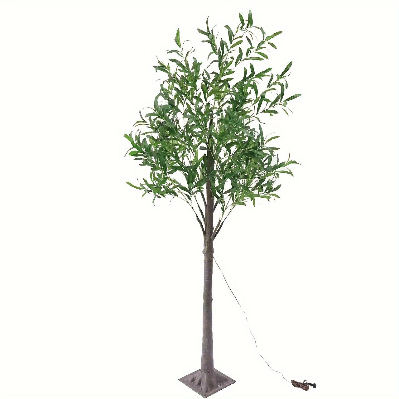 Artificial Tree with Warm White LED Lights, USB-Powered - Available in 152.4cm and 182.88cm Sizes, Ideal for Weddings, Holidays, and Home Decoration