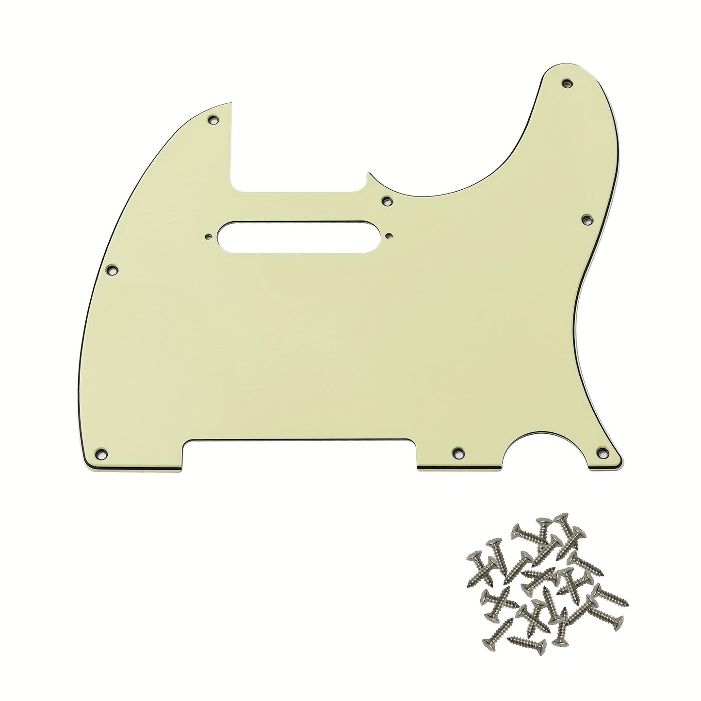 8-hole guard plate for standard FD TL modern style electric guitars, with multiple colors and installation screws included.