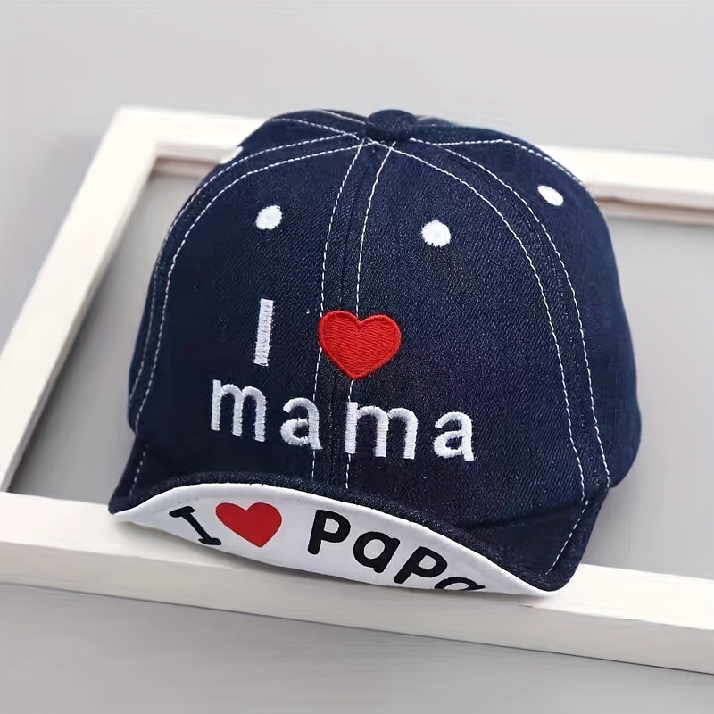 Soft Denim Baseball Cap for Baby Girls & Boys: Adorable Summer Sun Hat with Adjustable Straps