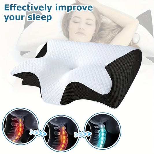 Gift your elderly parents with the perfect present this Christmas - an Ergonomic Orthopedic Neck Support Cushion. This memory foam cushion provides compressible cervical pain relief for back and side sleepers, promoting correct spinal alignment. The