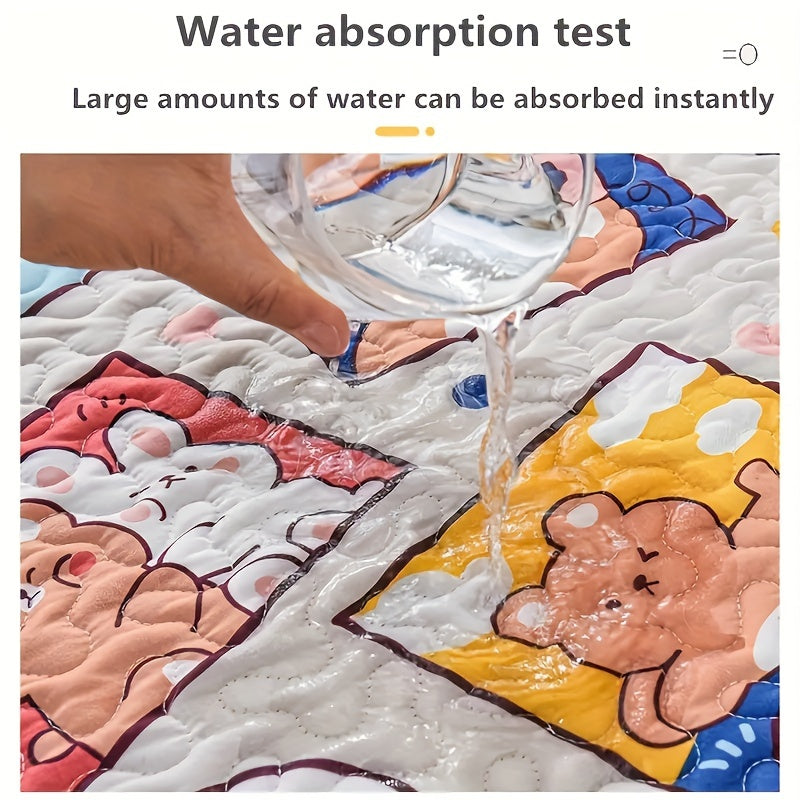 Absorbent, waterproof, breathable pet urine pad for all seasons, non-slip and reusable.