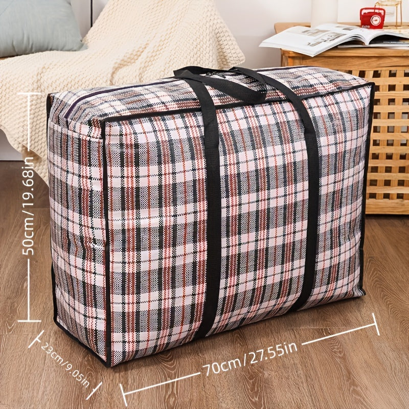 Waterproof handbag, perfect for storing clothes and accessories while traveling or moving. Large capacity and multifunctional design allows for versatile use. Ideal for mobile and bedroom storage.