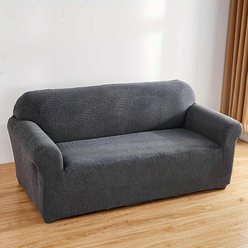 Stretch Sofa Cover with Embossed Design, Fits All Furniture in Nordic Minimalist Style.