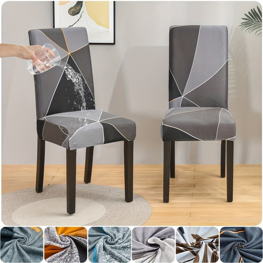 Waterproof spandex elastic table and chair cover set, available in 1, 4, or 6 pieces, 130g/GPS.