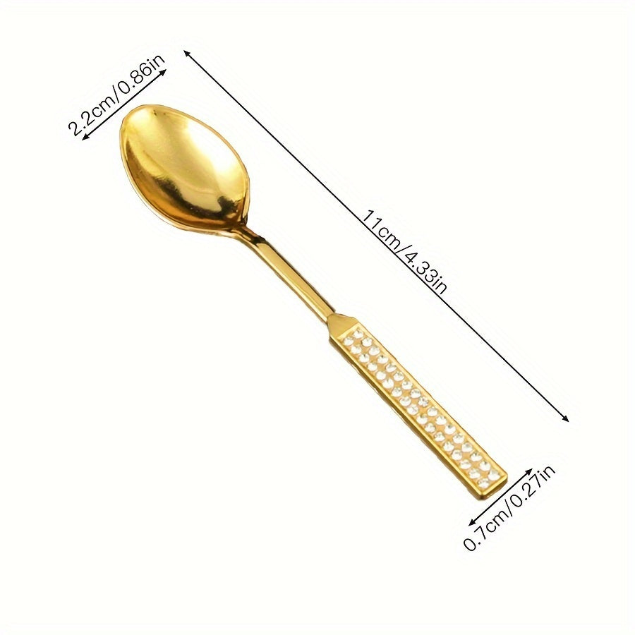 Metal European Court Style Coffee Spoon with Creative Pattern - Enhance Your Quality of Life with this versatile spoon for drinking coffee, eating fruits, and enjoying desserts.