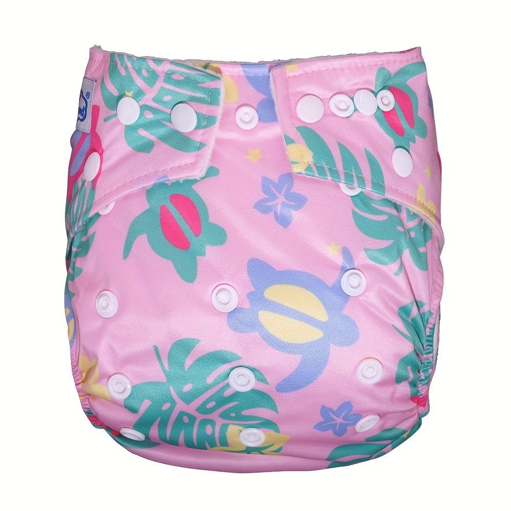 Soft Microfleece Babyland Cloth Diapers are designed for easy insert removal, with a double row snap for a secure fit. They feature delicate workmanship for comfort and leak protection, suitable for children ages 0-3.