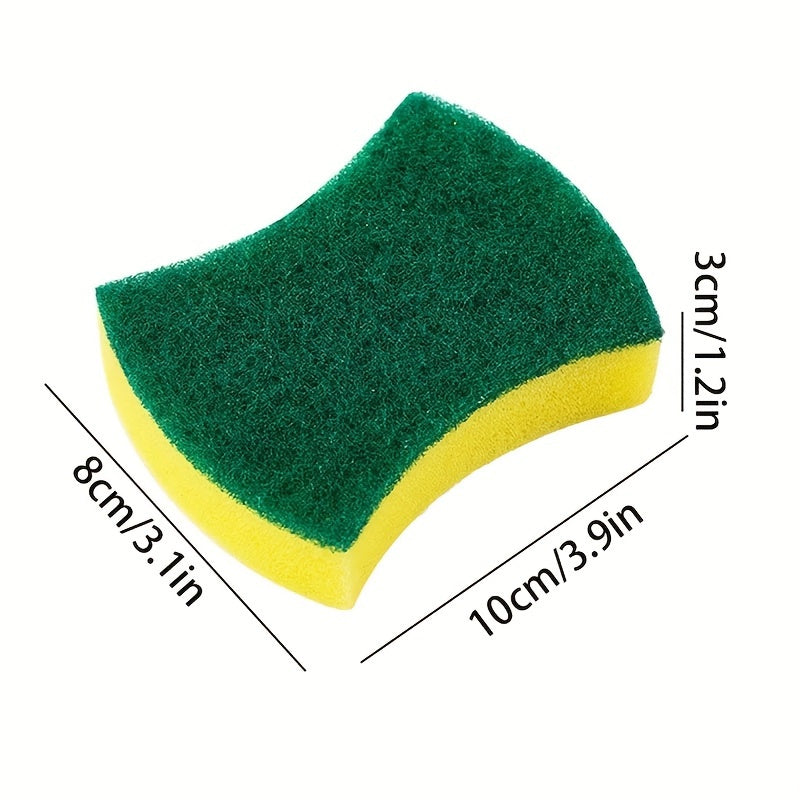 Multi-purpose cleaning sponges in packs of 10, 12, or 24 with dual-sided scrub pads. Made from premium material, these sponges are durable, scratch-free, and super absorbent. An essential cleaning tool for the kitchen, bathroom, outdoor areas, and