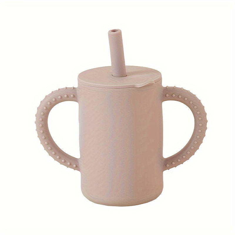 Sippy Cup for Toddlers: Silicone Material with Straw, BPA-Free, Durable, and Leak-Proof - Ideal for Children 0-3 Years Old