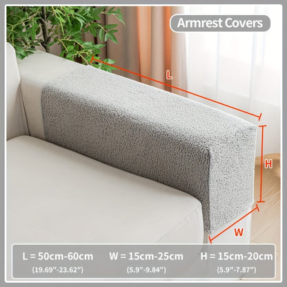 Waterproof stretch sofa cover for all seat sofas, with a modern non-slip design, pet-friendly, and fits L-shaped sofas.