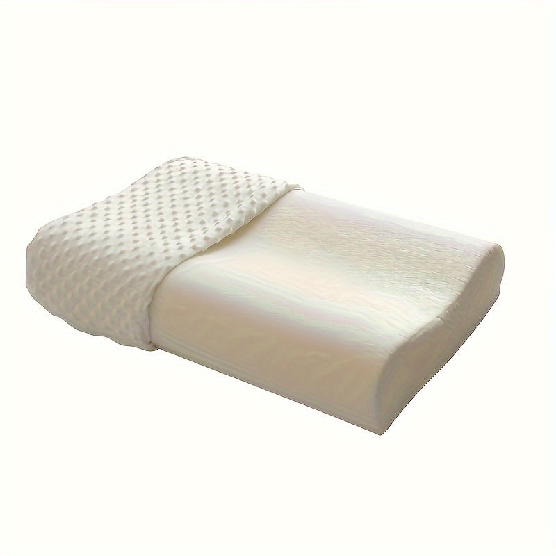 Memory Foam Pillow for Better Sleep: 

Improve your sleep with this 1pc memory foam pillow designed to provide neck support and relaxation for side, back, and stomach sleepers. The contoured shape of the pillow ensures optimal comfort for a restful