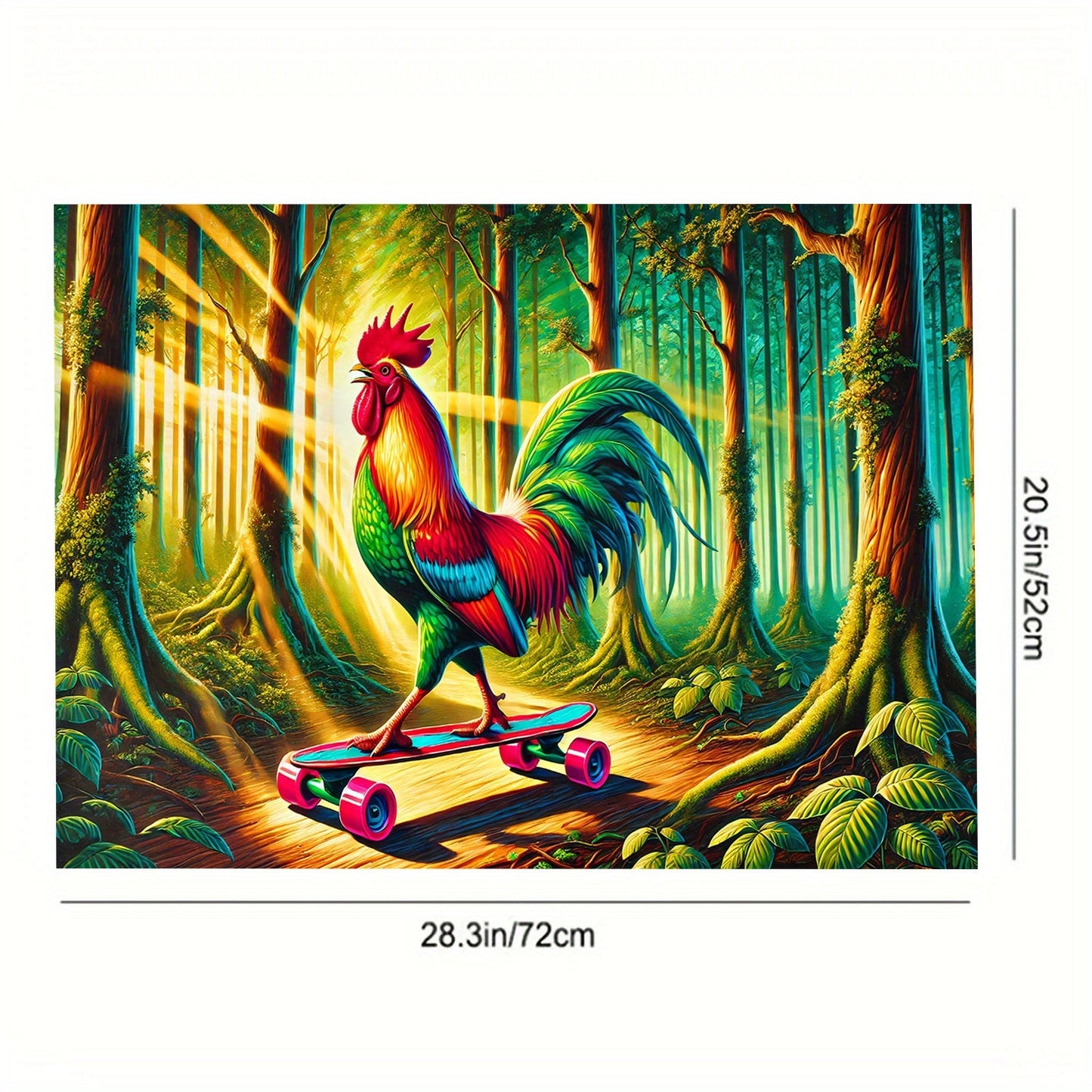 Protect your appliances with the 1pc Spring Rooster Skateboard Design Anti-Slip Waterproof Stove Cover. This heat-resistant cover provides scratch protection for electric stoves, washing machines, dryers, and ironing mats. Easy to clean and no battery