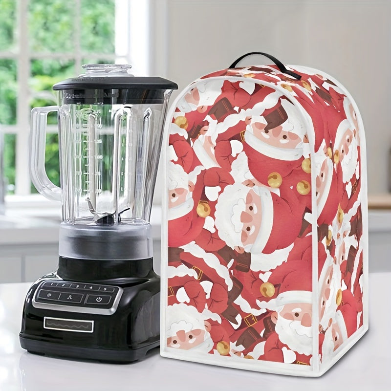 Christmas-themed Universal Blender Dust Cover with Top Handle - Protects Your Kitchen Appliance and Fits Most Blenders, Juicers, and Food Processors