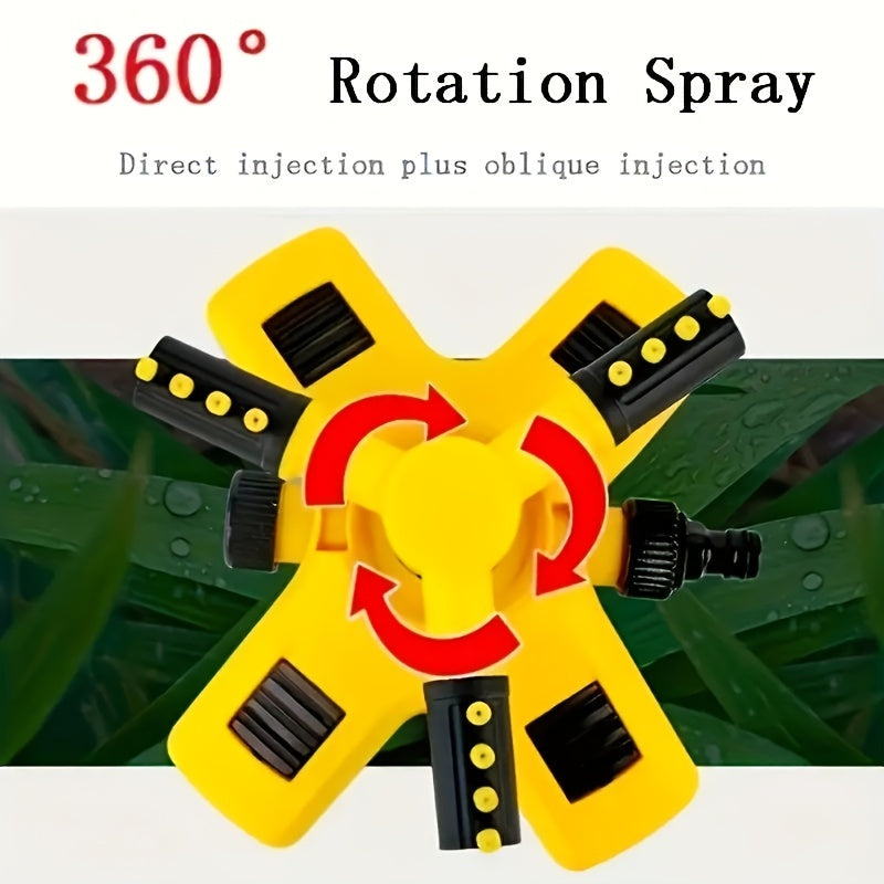 1 Set of 360-Degree Automatic Rotating Sprinkler with Nursery and Lawn Irrigation.