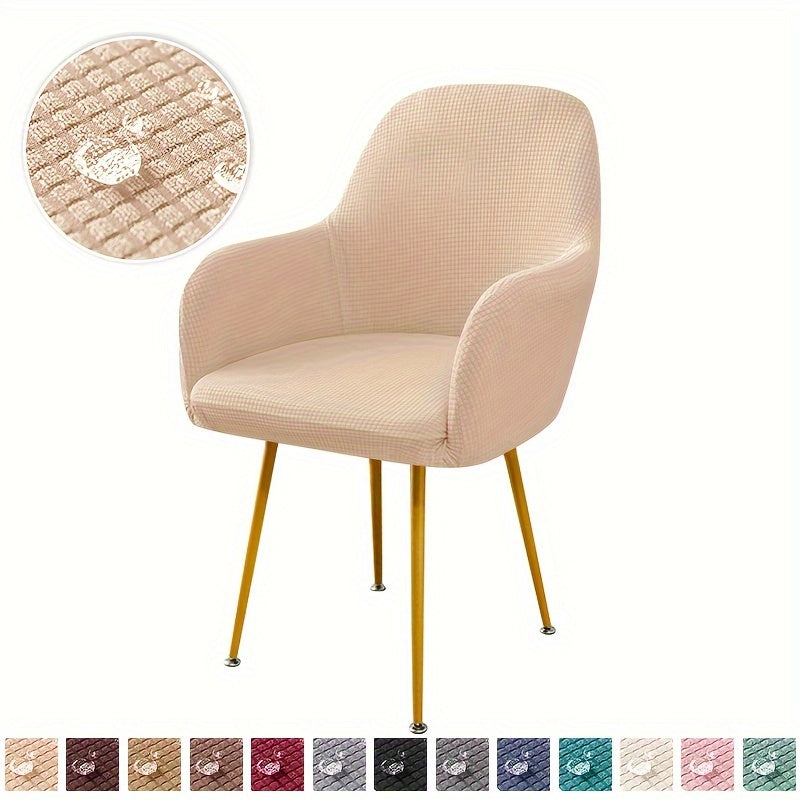 Office chair cover with armrests for dining and leisure, suitable for living room.