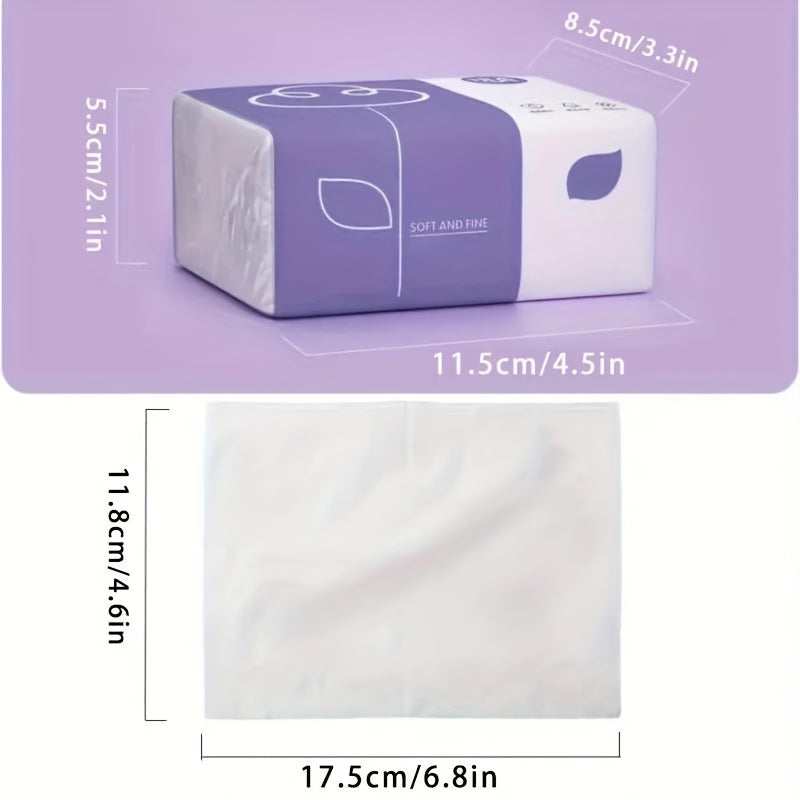 Each pack contains 40 sheets of ultra-soft paper towels made from natural wood pulp. With 4 layers and embossed for added softness, these facial tissues are suitable for use in homes, cars, outings, and commercial places.