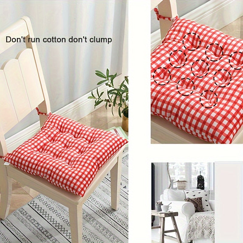 Plush Chair and Stool Cushion - Easy to Clean by Hand, Filled with Polyester for Comfort in All Seasons, Comes with Felt Cover