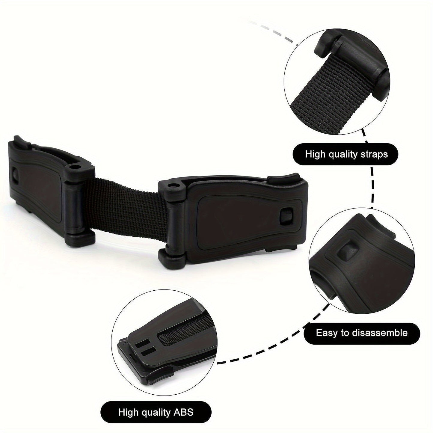 Keep your little ones safe with the BEZEKIN Nylon Chest Seatbelt Clip Lock - A durable and secure buckle for car seats, backpacks, and high chairs. Ensure an easy installation and fastening system for added protection.