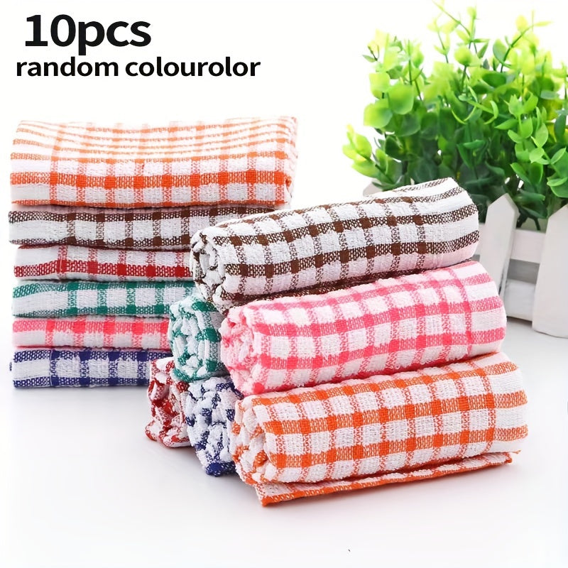 5/10-Pack of 100% Cotton Dish Cloths, Super Absorbent Hand Wash Only Kitchen Towels with Space Theme, Reusable Cleaning Cloths for Dishes and Countertops