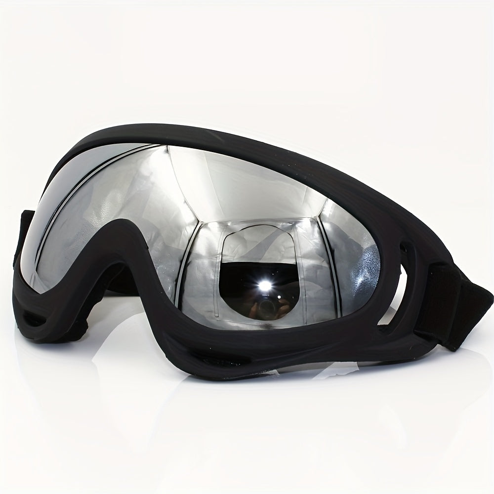 TPU Anti-Fog Windproof Goggles for Motorcycling, Cycling & Outdoor Activities, with Large Lens for Splash & Fog Protection.