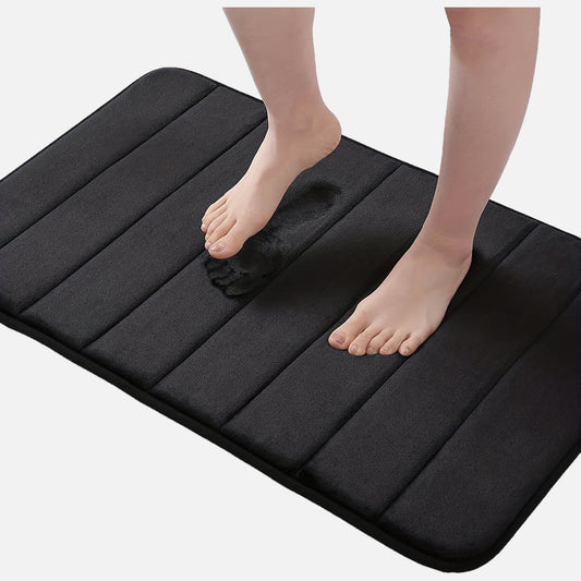 1 piece of Memory Foam Bath Mat designed for the bathroom, featuring a non-slip surface and thickened soft material that quickly absorbs water and dries fast. This machine-washable mat can also be used as a shower mat, living room or bedroom entrance