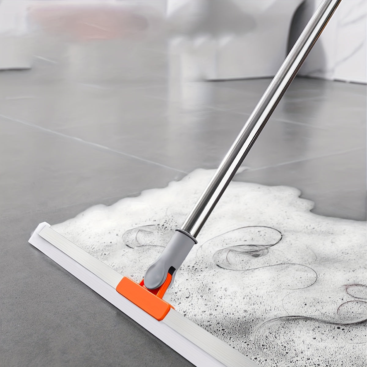 Essential for any home, the Multi-Use Silicone Squeegee Broom is ideal for removing pet hair and scraping floors. It is extendable and thickened, making it perfect for use in both bathrooms and kitchens.