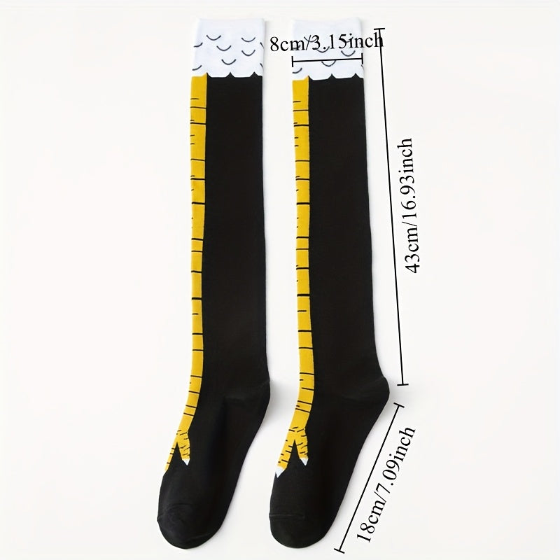 1 or 2 pairs of funny chicken claw socks for men and women to wear in summer or at the gym.