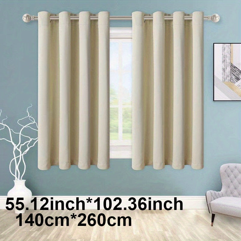 Enhance your space with this 1-panel blackout curtain in solid black color, designed to insulate against heat and cold, darken the room, and reduce incoming light. Perfect for adding style and functionality to your study, bedroom, kitchen, or living room