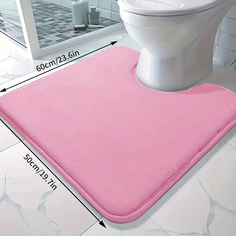 Soft and absorbent bath mat made of high-density 25D sponge, machine washable and non-slip. This premium bath carpet is perfect for tubs and showers, providing comfort and style to your bathroom decor. Constructed from polyester with a lightweight