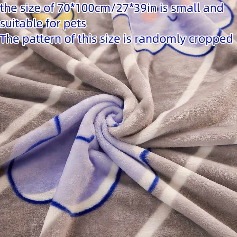 Cozy Flannel Fleece Blanket - Perfect for Sofa, Bed, Car, Office, or Pet - Contemporary Style - Soft and Warm Throw - Ideal for Birthdays, Christmas, Parties, or Holiday Gifts - Suitable for All Seasons - Made of Woven Polyester - Lightweight 140-160g -