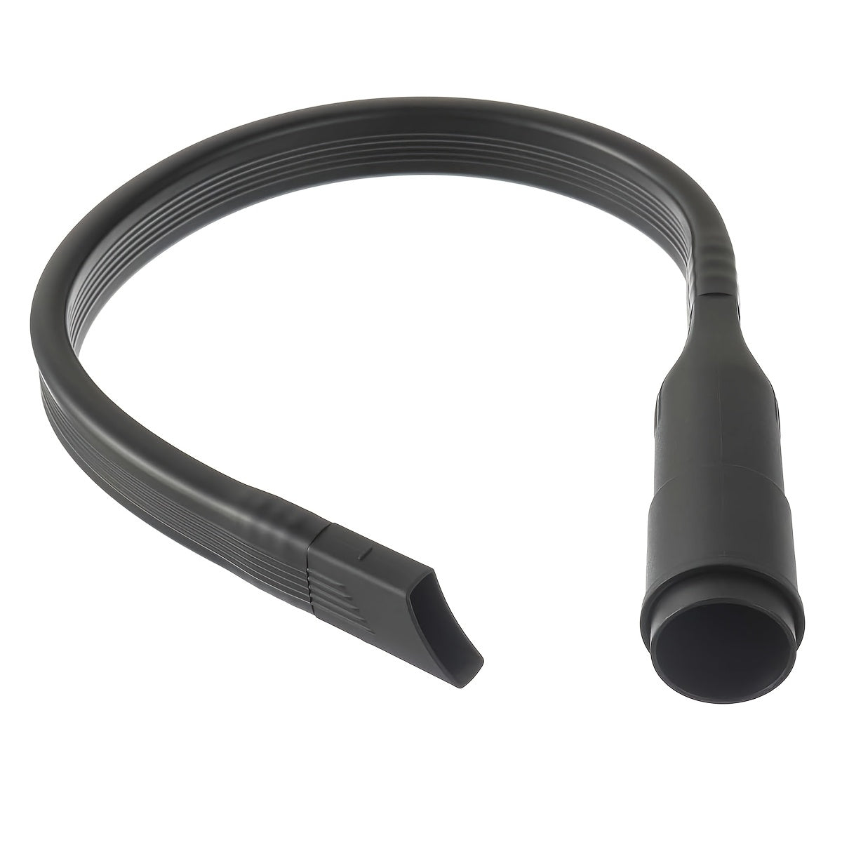 The FlexiClean 24.4" Crevice Vacuum Attachment is designed for versatile home and car cleaning tasks. This flexible hose tool features a 1.25" diameter, making it compatible with 1 1/4" ID vacuum attachments. Made of lightweight plastic, it includes