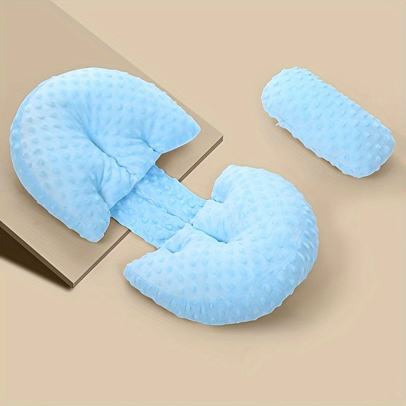 Maternity Pillow for Pregnancy, Provides Side Sleeping Support for Belly, Waist, and Back, Includes Small Pillow