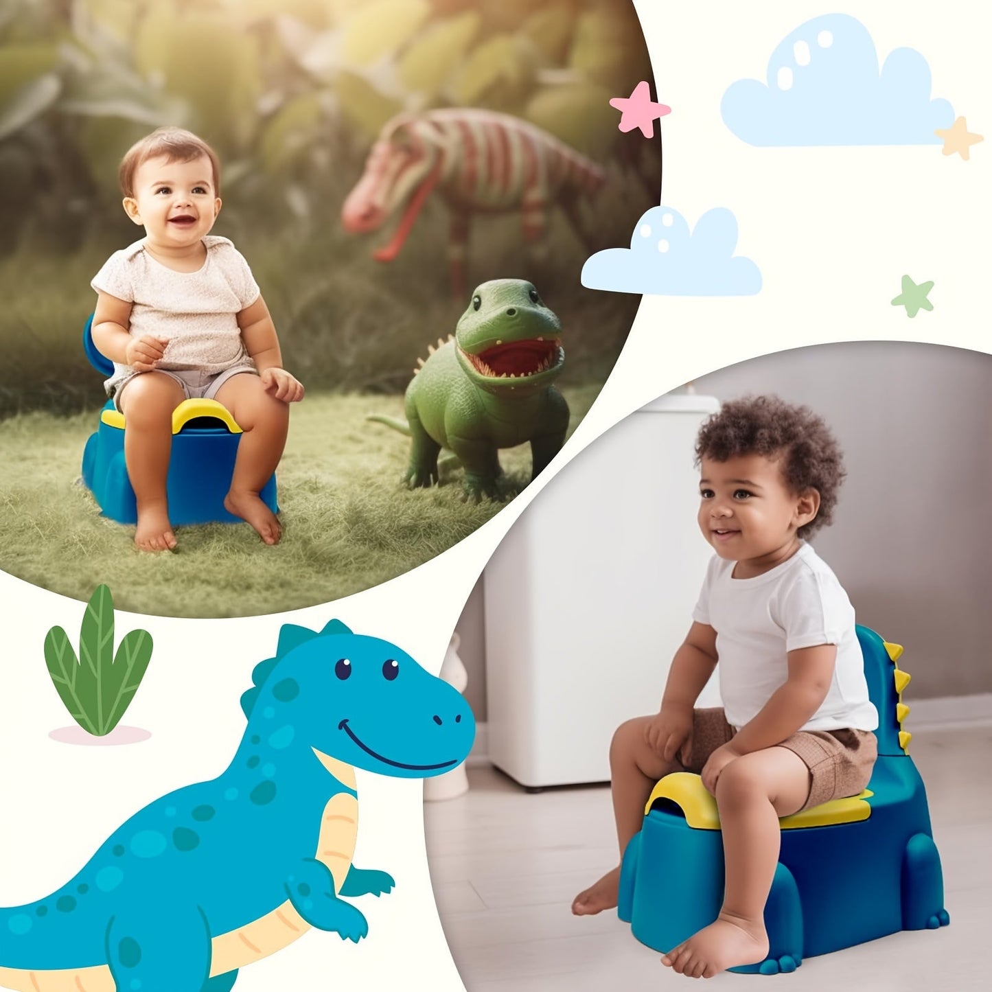 Dinosaur Potty Training Seat: Non-Slip, Comfortable, and Fun! Perfect for Potty Training