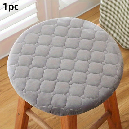 Modern quilted chair cushion with drawstring closure, hand washable, designed for all seasons comfort, suitable for home, bedroom, living room, dorm.