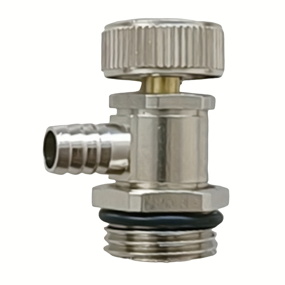 A rotating 4-way copper-plated cap designed for heating and cooling accessories, allowing for easy 360-degree rotation for maintenance of air release valve components. Includes parts for 1 pc heating exhaust valve, floor heating water separator, air