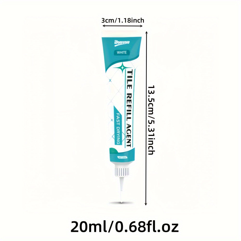 Waterproof gel for filling tile seams, repairs in kitchen, tub, and tile - Doeyvose Tile Seam Filler.