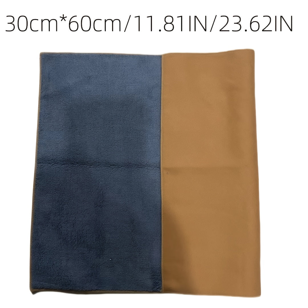 1 pc Ultra-Absorbent Microfiber Car Towel in 4 sizes (20x30cm to 60x30cm) for detailing, polishing, and cleaning. Ideal for vehicle paint, glass, faux leather seats, cushion storage bags.