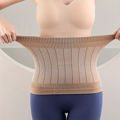 Shaping waist belt for postpartum tummy control and coldproof comfort.