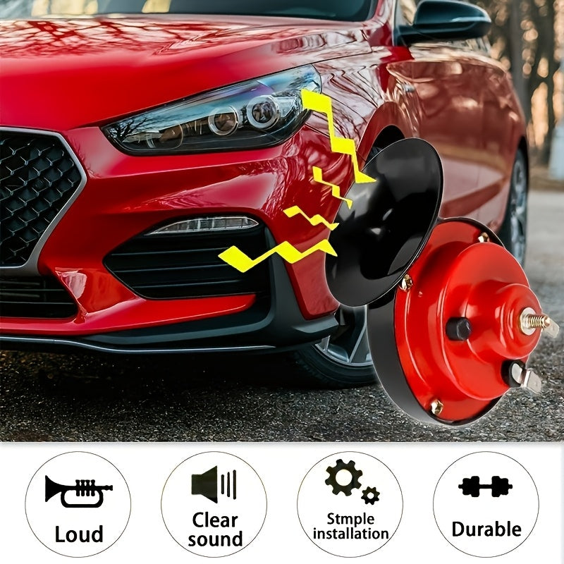 12V Air Snail Car Horn for Trucks, SUVs, RVs, Trains, and Boats, loud for camping and scaring away moose.