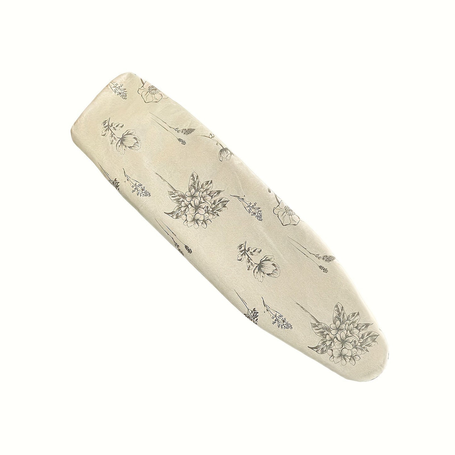 Floral Ironing Board Cover made of Long-Lasting Polyester Blend, Protects Against Heat and Stains, Features Secure Nose Pocket and Non-Slip Grip, Size: 139.7cmx20