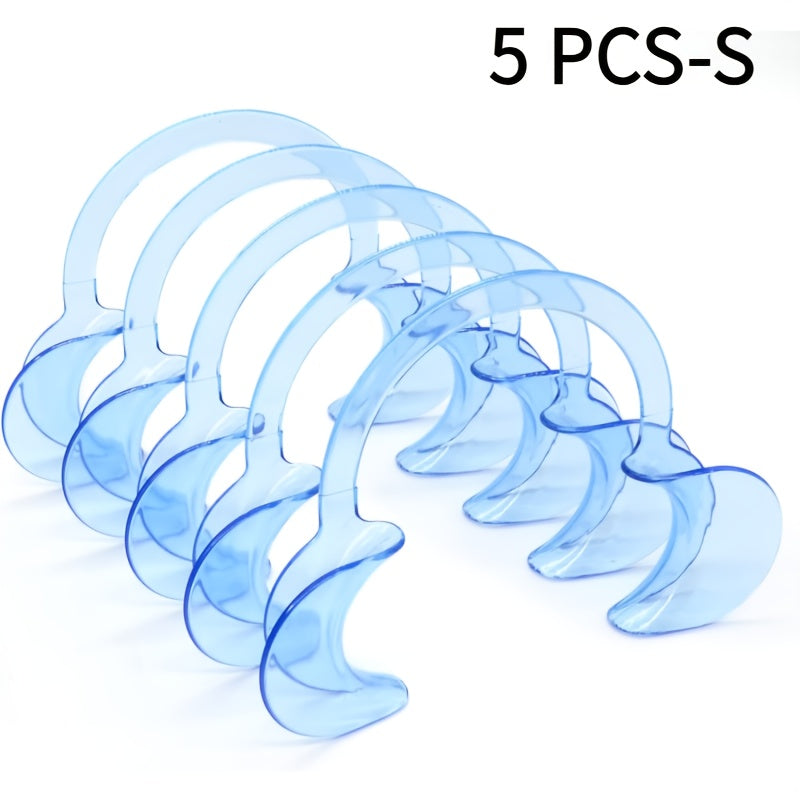 5-Pack Blue C-Type Mouth Openers for Dental Models and Teaching Materials