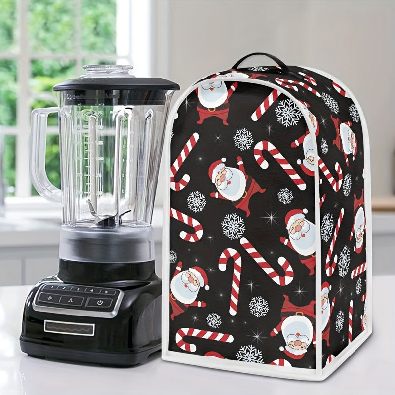 Christmas-themed Universal Blender Dust Cover with Top Handle - Protects Your Kitchen Appliance and Fits Most Blenders, Juicers, and Food Processors